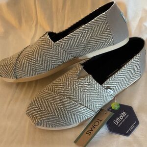 TOMS Herringbone Patterned Slip-Ons